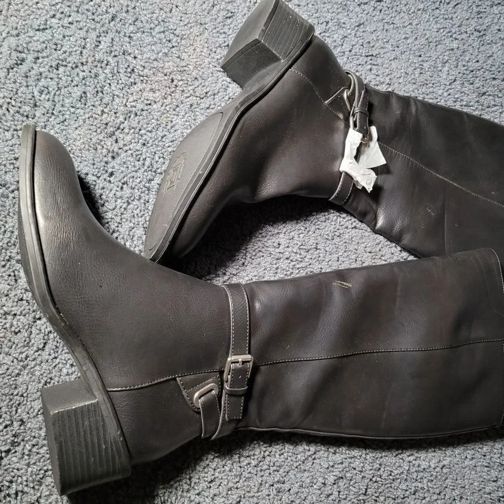 Chaps Womens Rhiannan-W Brown Riding Boots Sz 7.5